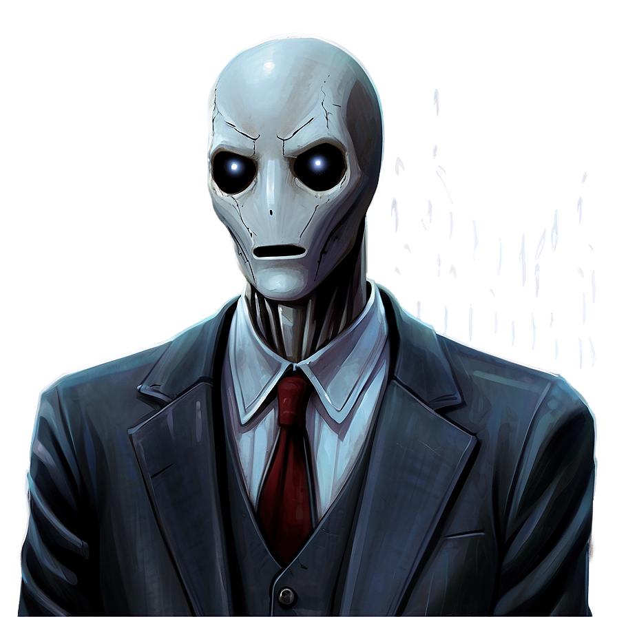 Creepy Slender Man Art Png 05252024 PNG image