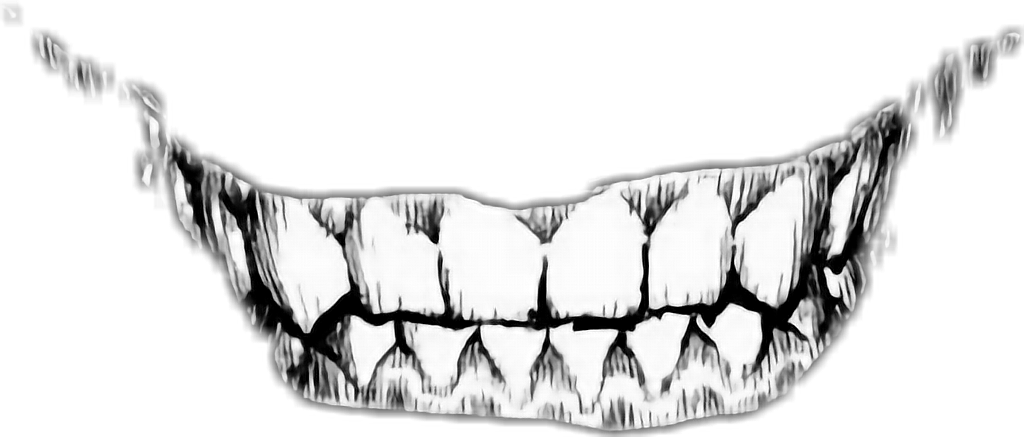 Creepy Smiling Mouth PNG image