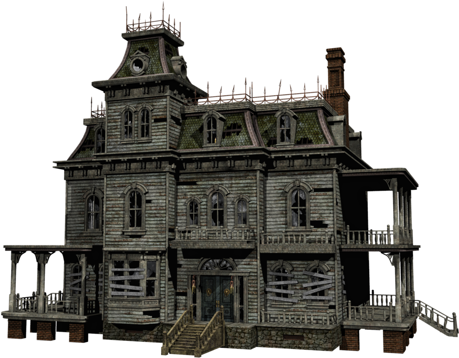 Creepy_ Victorian_ Haunted_ House.png PNG image