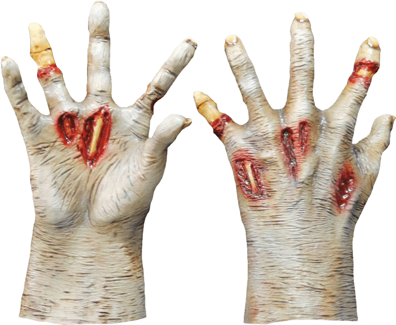 Creepy Zombie Hands Halloween Prop PNG image
