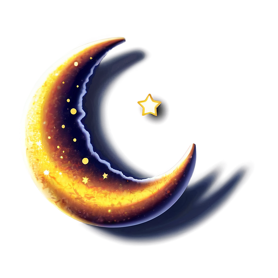 Crescent Moon And Stars Png Evy40 PNG image