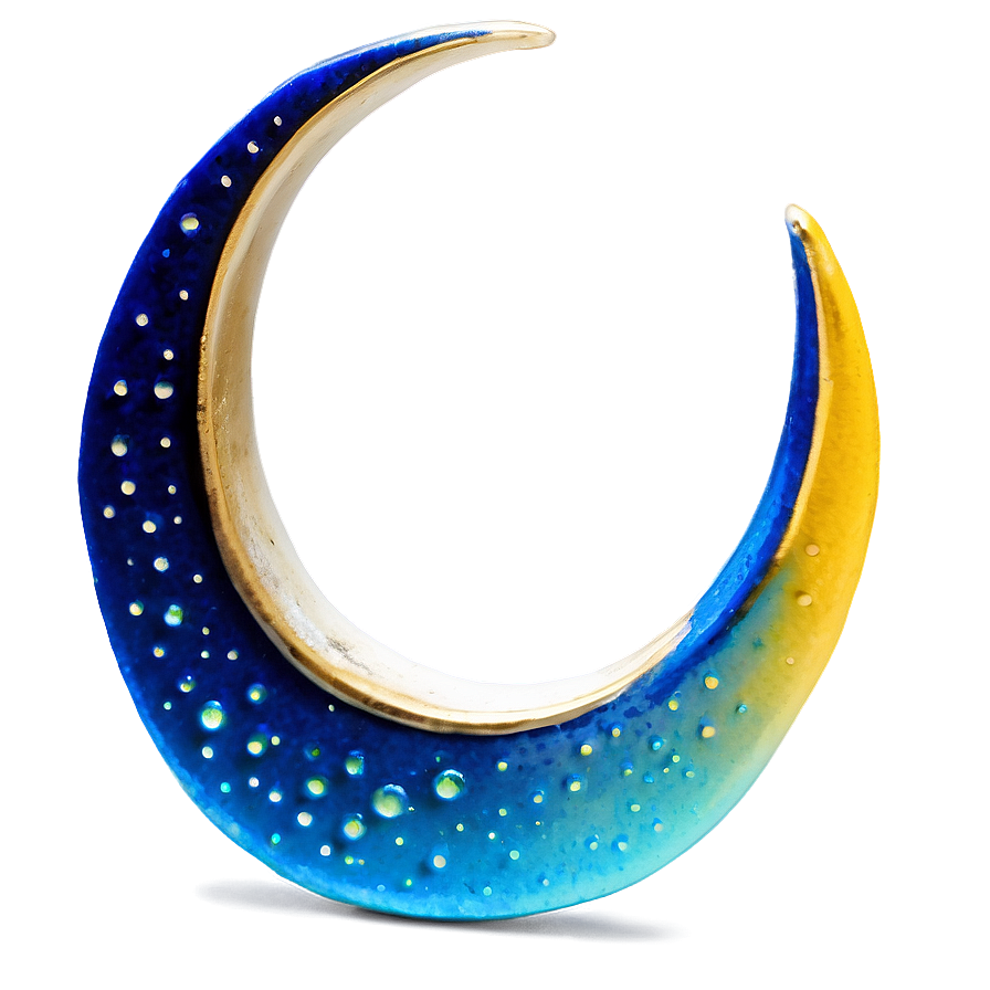 Crescent Moon Earrings Png 06252024 PNG image