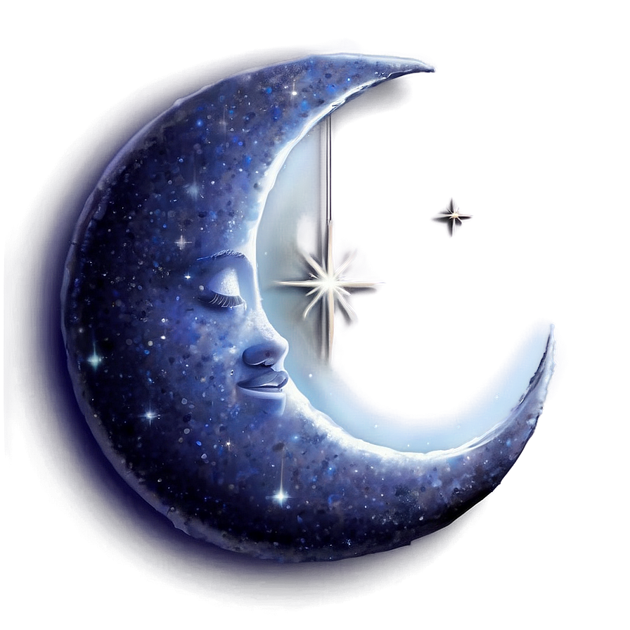 Crescent Moon Fantasy Art Png 05212024 PNG image
