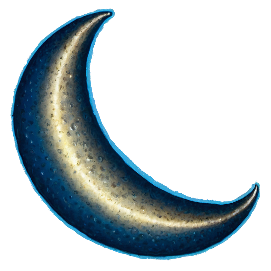 Crescent Moon In Ocean Png 50 PNG image