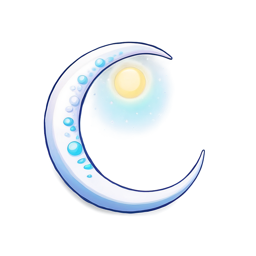 Crescent Moon In Ocean Png 97 PNG image