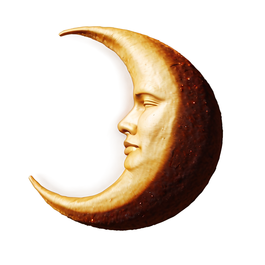 Crescent Moon On Velvet Sky Png Qnp PNG image