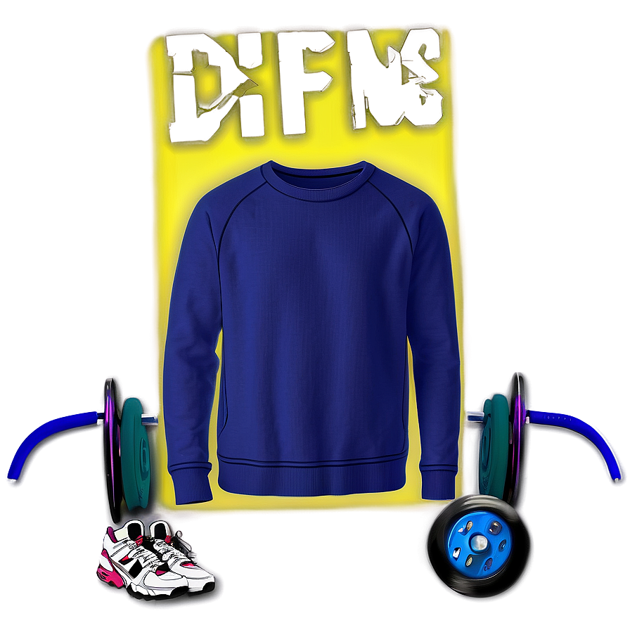 Crewneck Pullover For Gym Png Ybn PNG image