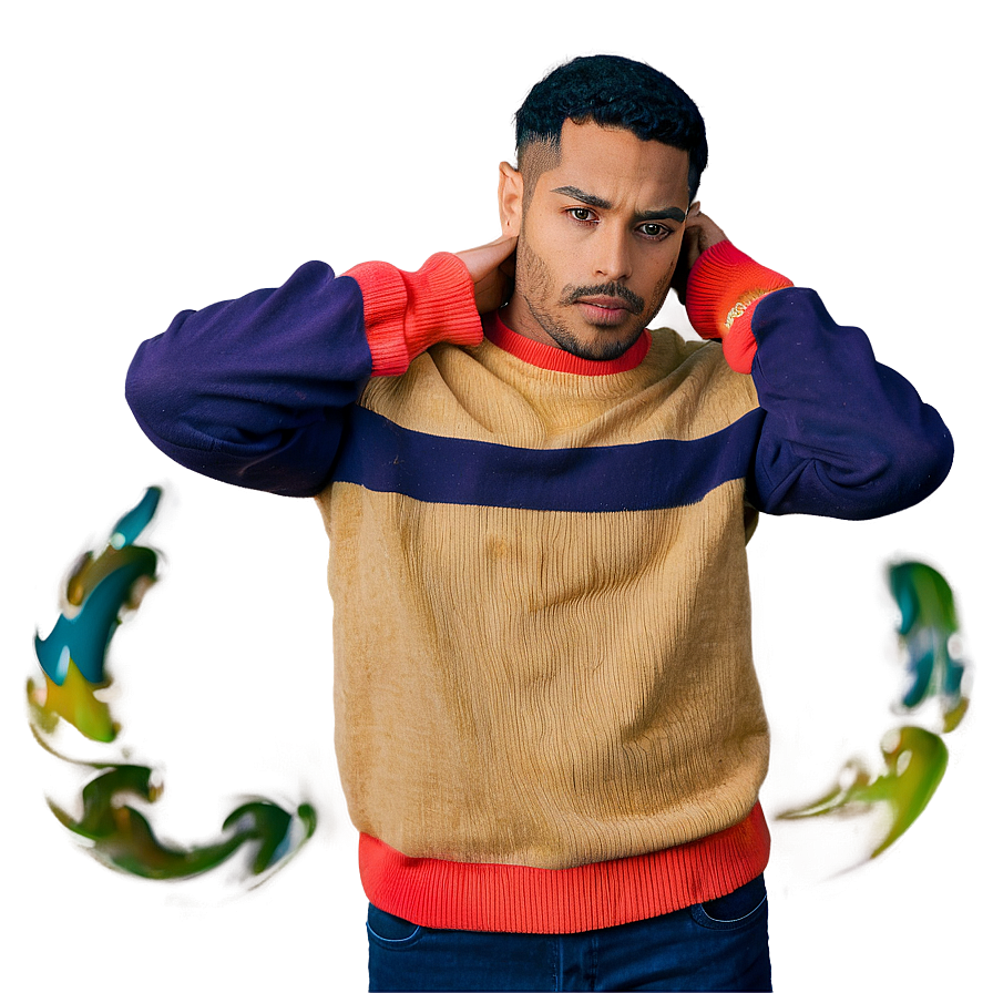 Crewneck Pullover With Contrast Trim Png 54 PNG image