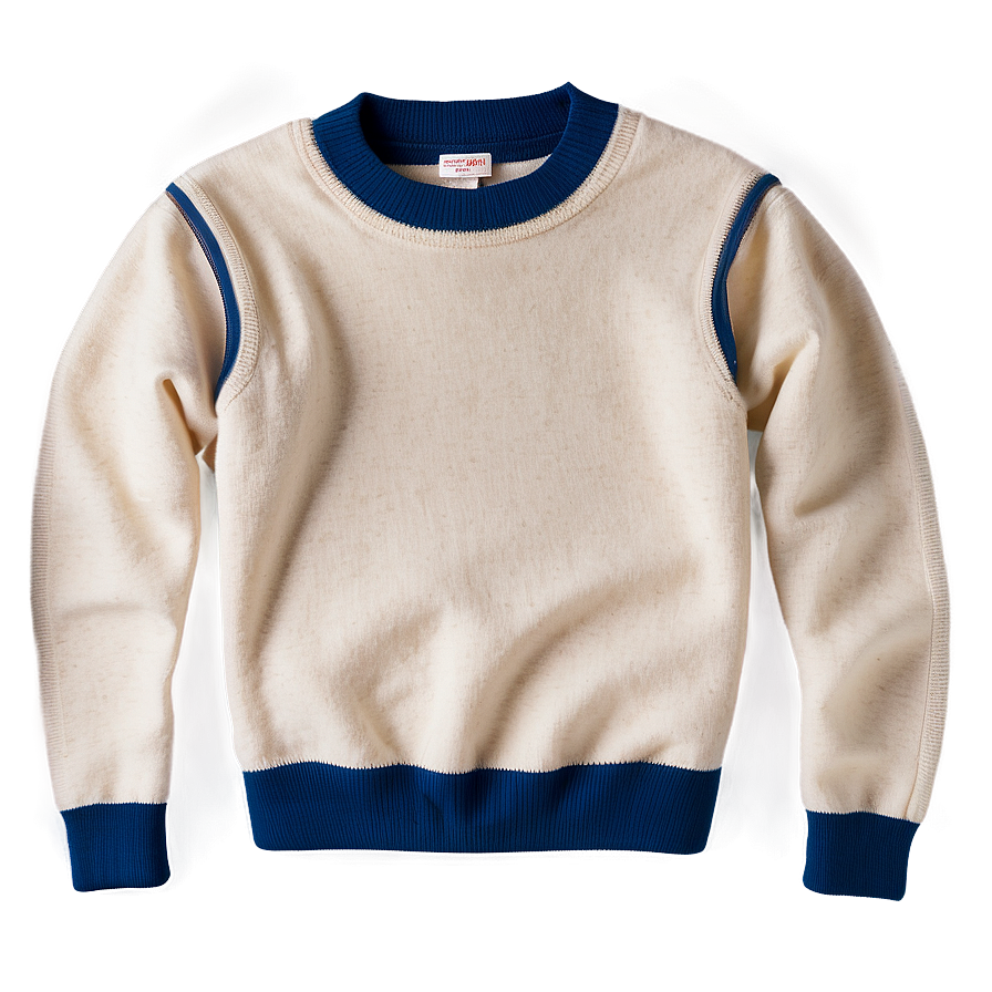 Crewneck Pullover With Zipper Png 78 PNG image