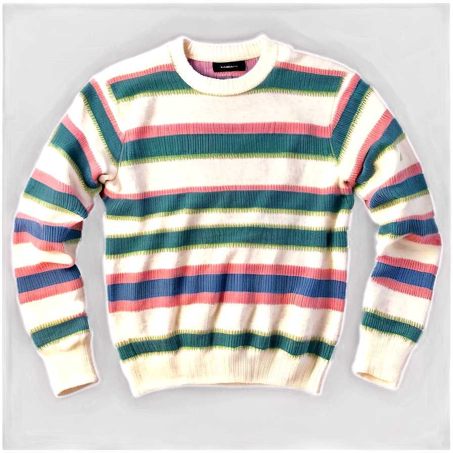 Crewneck Sweater With Stripes Png 55 PNG image