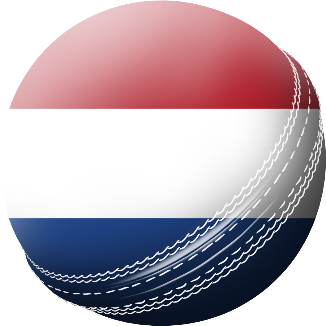 Cricket Ball Netherlands Flag Design PNG image