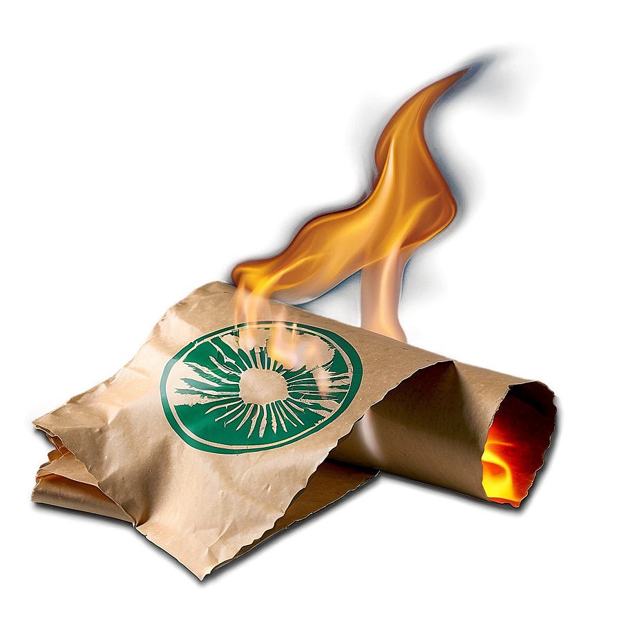 Crisp Burning Paper Png Xjv PNG image