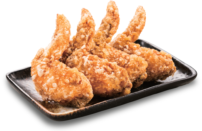 Crispy Breaded Chicken Wings PNG image