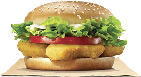 Crispy Chicken Burger PNG image