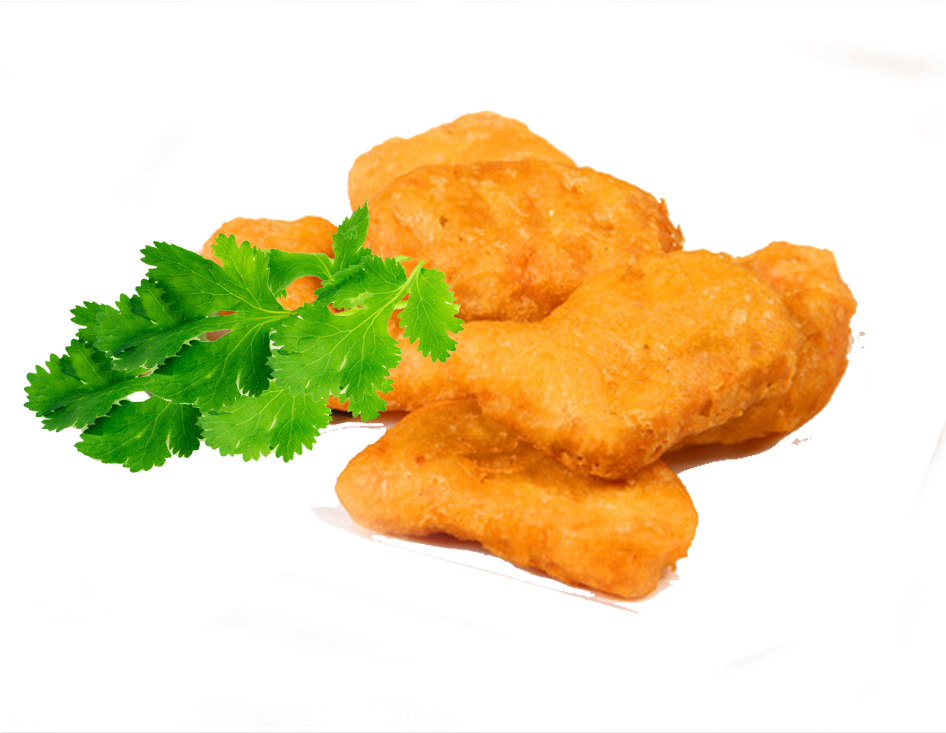 Crispy Chicken Nuggetswith Parsley PNG image