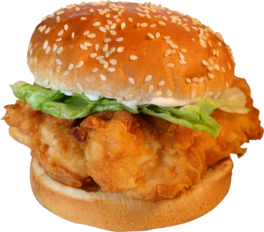 Crispy Chicken Sandwich Burger King PNG image