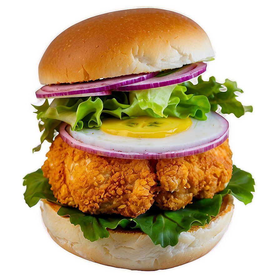 Crispy Chicken Sandwich Recipe Png Ctg PNG image