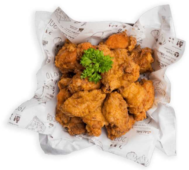 Crispy Fried Chicken Basket PNG image