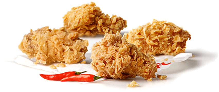 Crispy Fried Chicken Pieces PNG image