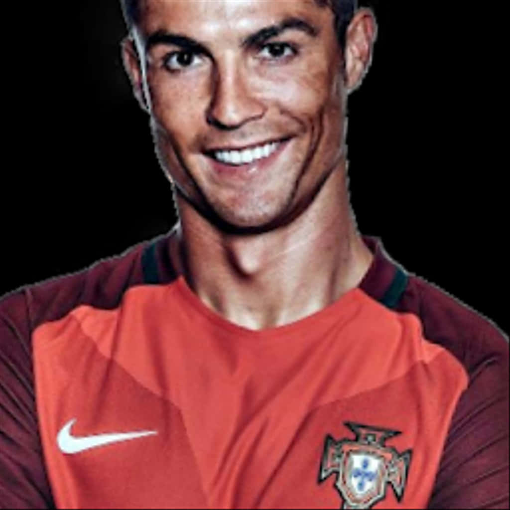 Cristiano Ronaldo Portugal Jersey Smile PNG image