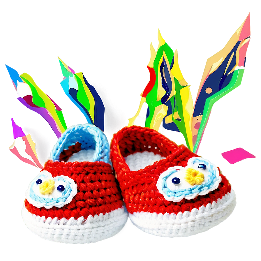 Crochet Baby Shoes Png 06262024 PNG image