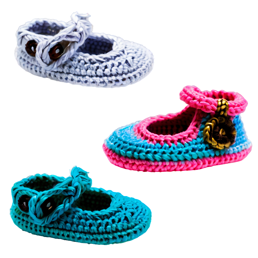 Crochet Baby Shoes Png 9 PNG image