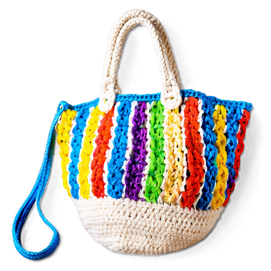 Crochet Beach Bag Png 06292024 PNG image