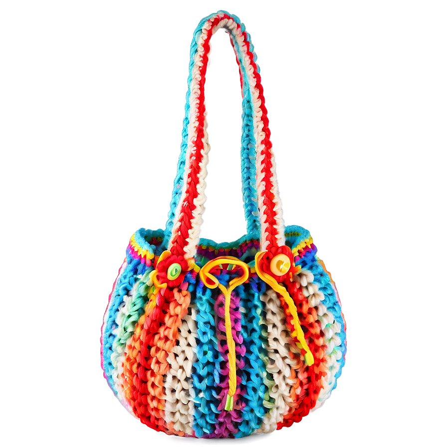 Crochet Beach Bag Png 18 PNG image