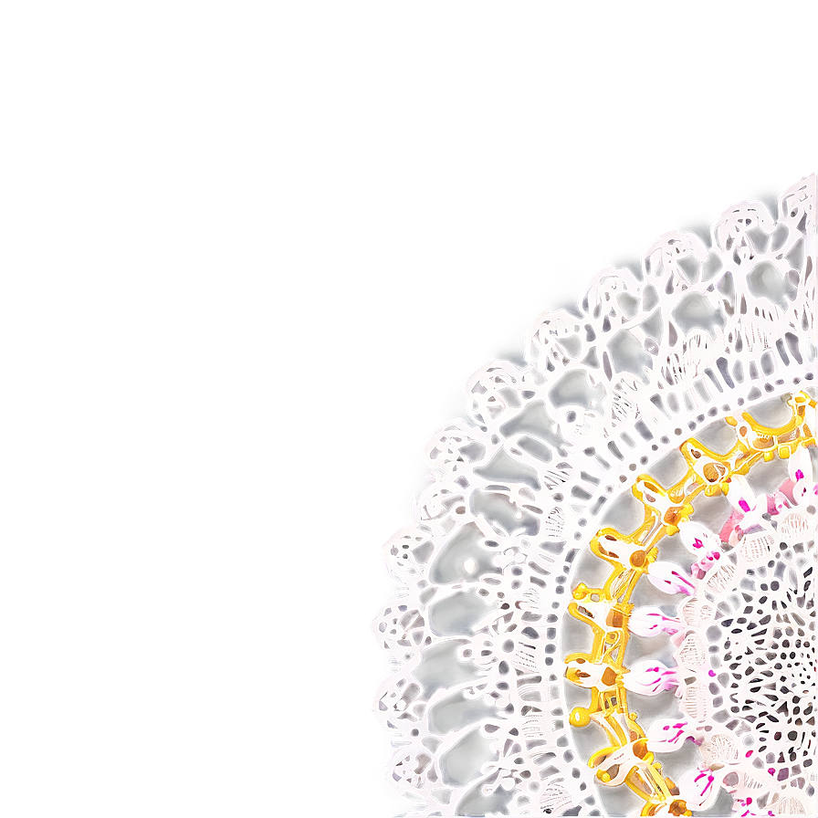 Crochet Doily Border Png Stw PNG image