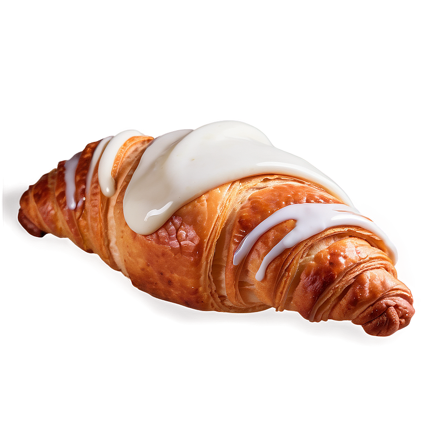 Croissant With Icing Png 36 PNG image