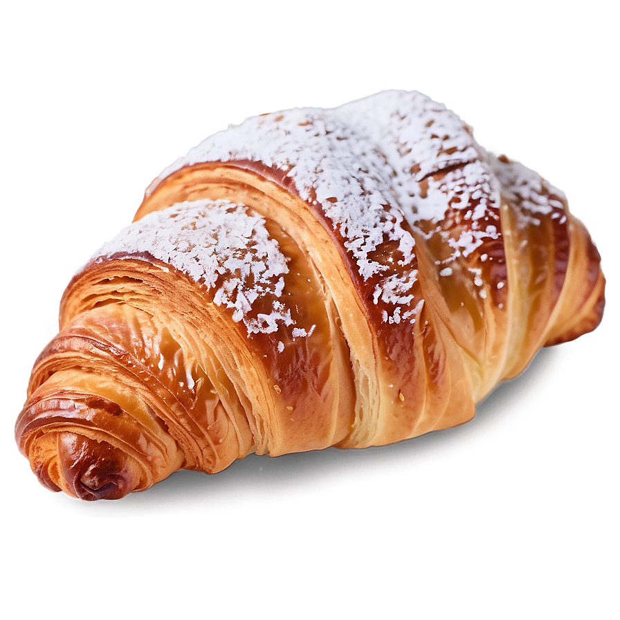 Croissant With Powdered Sugar Png 97 PNG image