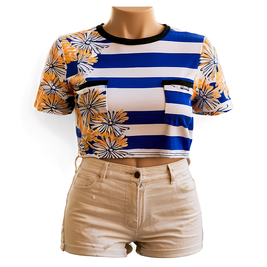 Crop Top With Pockets Png Aod PNG image