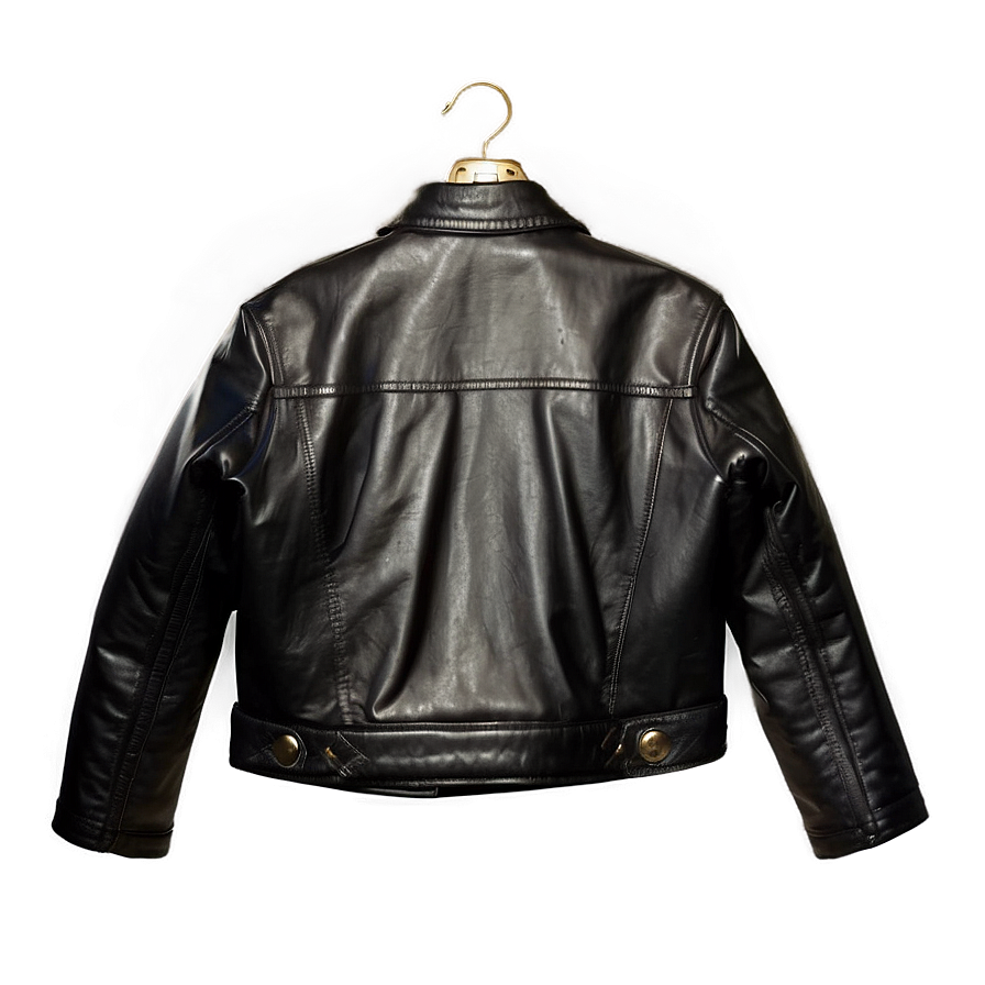 Cropped Leather Jacket Png 18 PNG image