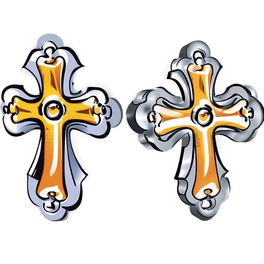 Cross Outline Drawing Png 43 PNG image