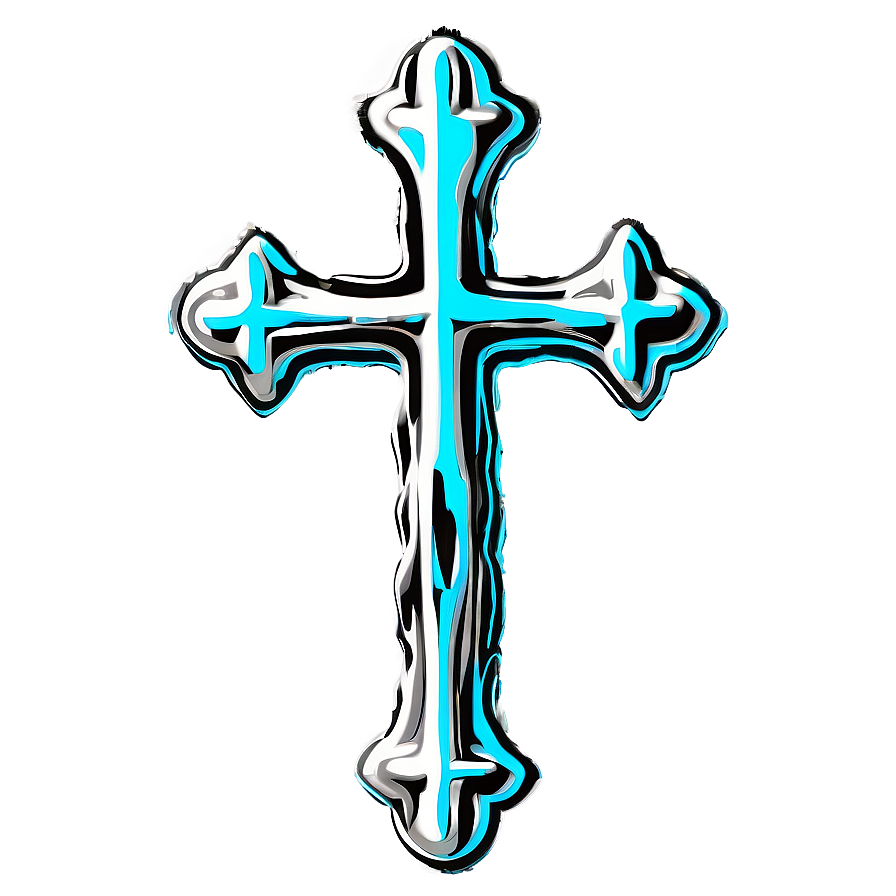 Cross Outline Sketch Png 61 PNG image