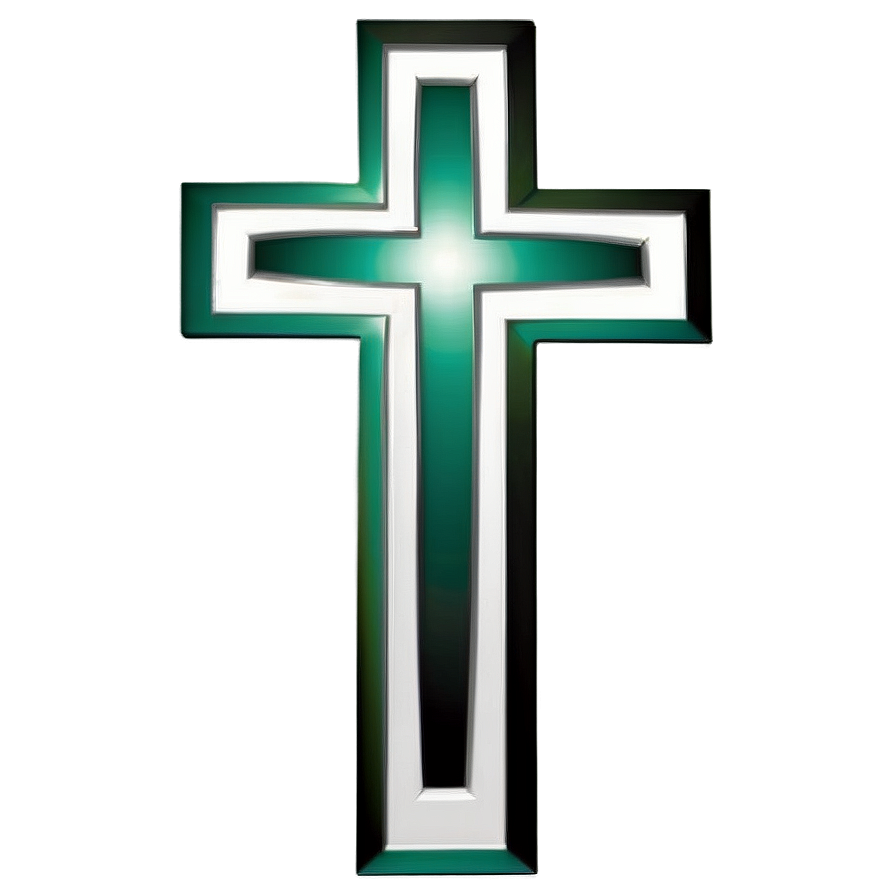 Cross Outline With Banner Png Bta1 PNG image