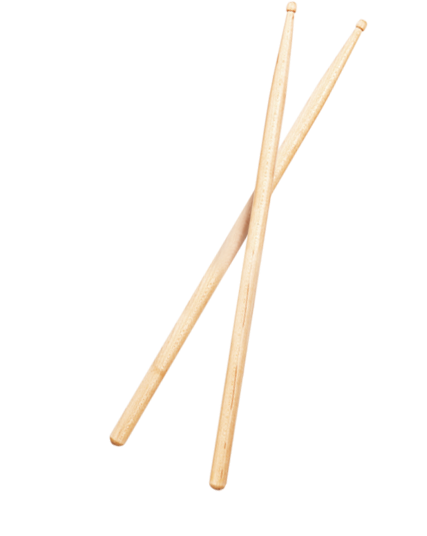 Crossed Drumsticks Black Background PNG image