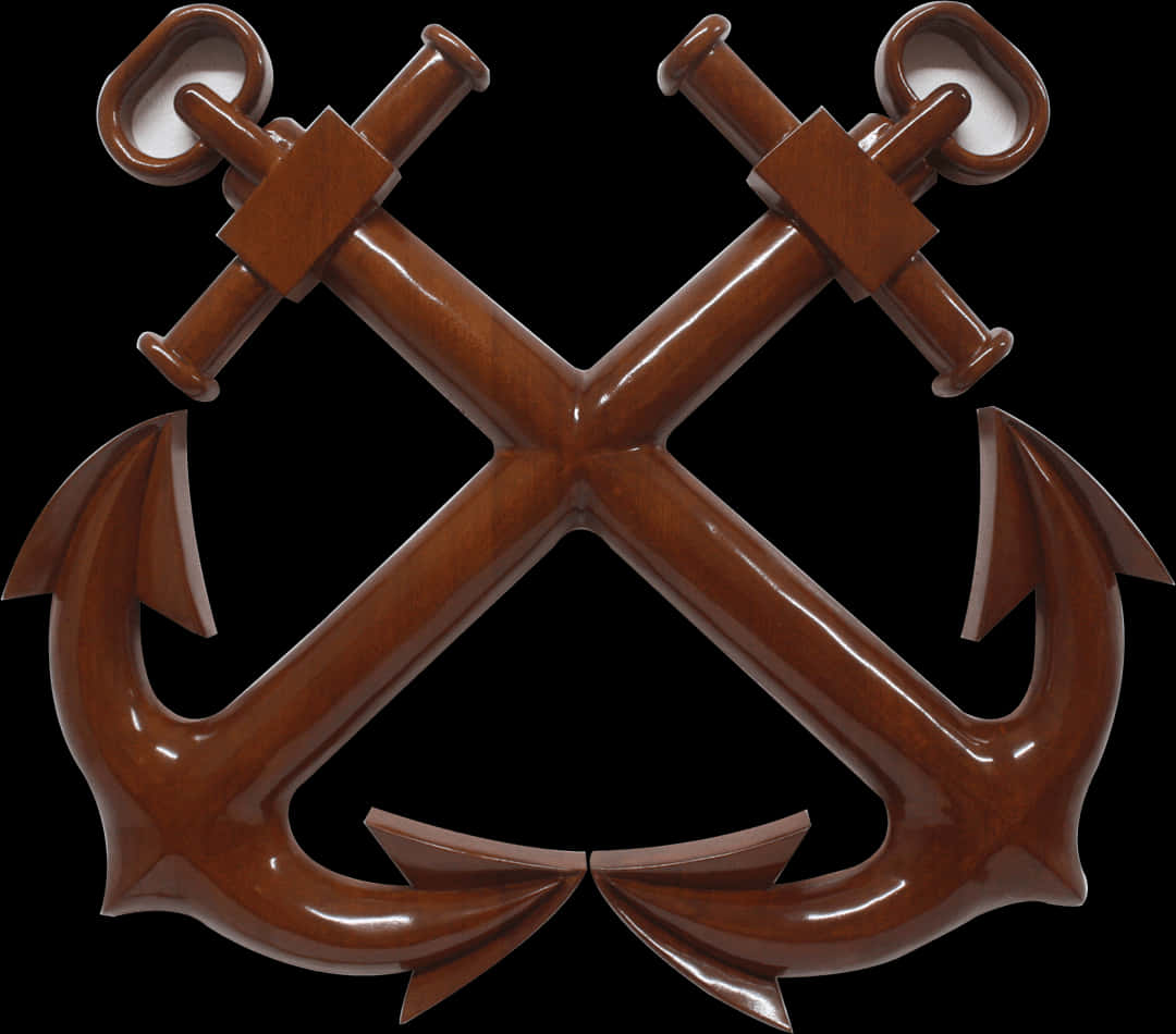 Crossed Marine Anchors PNG image