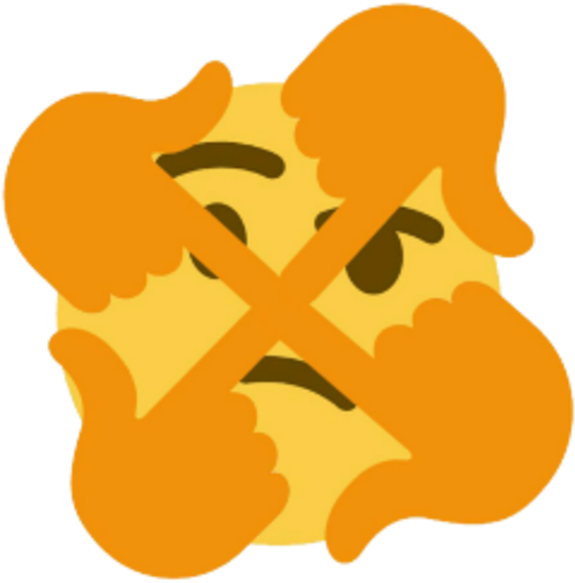 Crossed Out Face Emoji PNG image