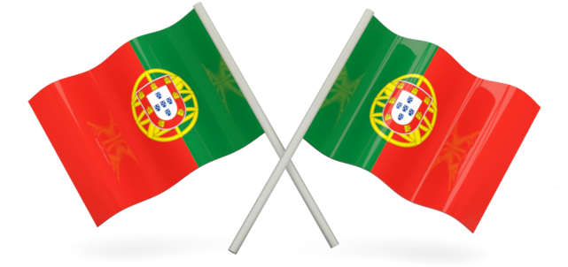 Crossed Portuguese Flags PNG image