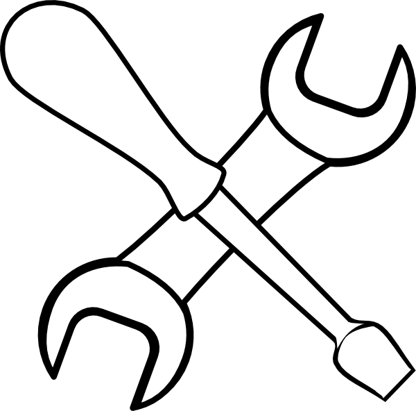 Crossed Screwdriver Wrench Icon PNG image