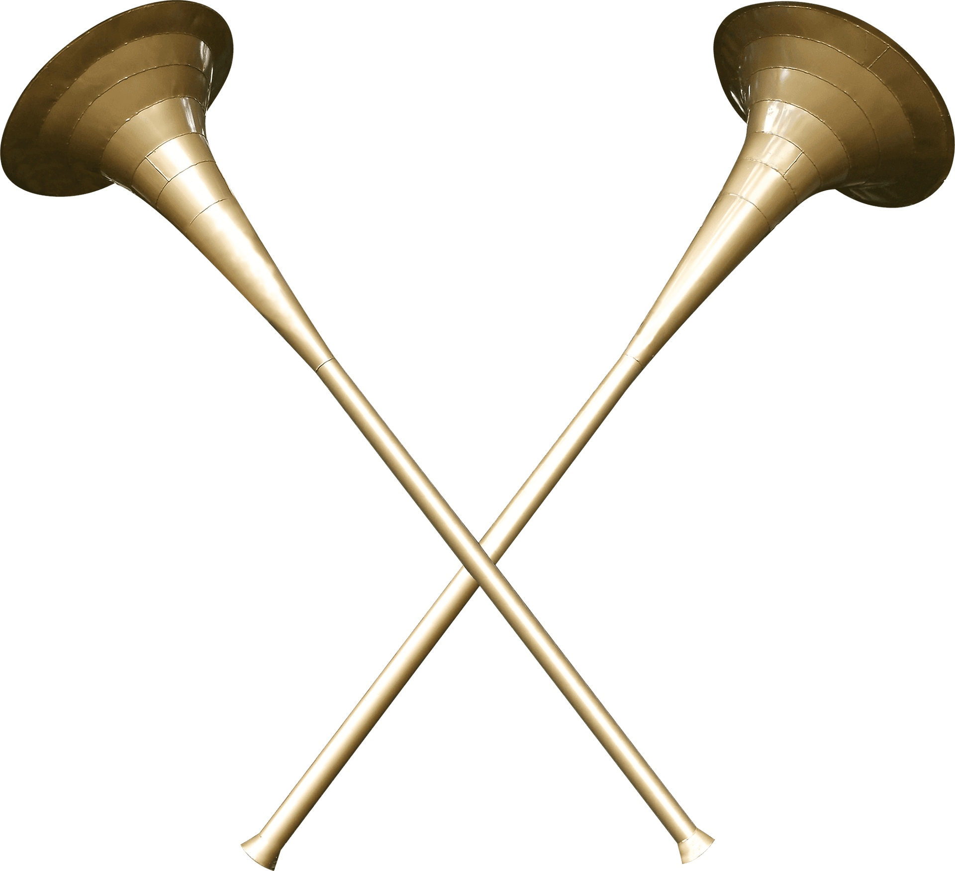 Crossed Trumpets Graphic PNG image