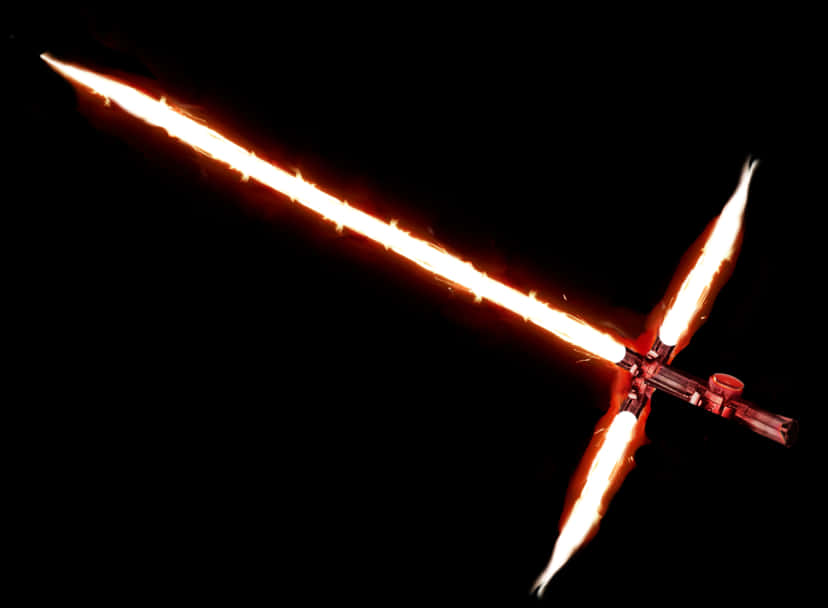 Crossguard Lightsaberin Darkness PNG image