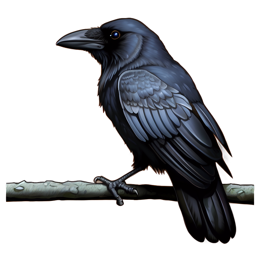 Crow Illustration Png Sts PNG image