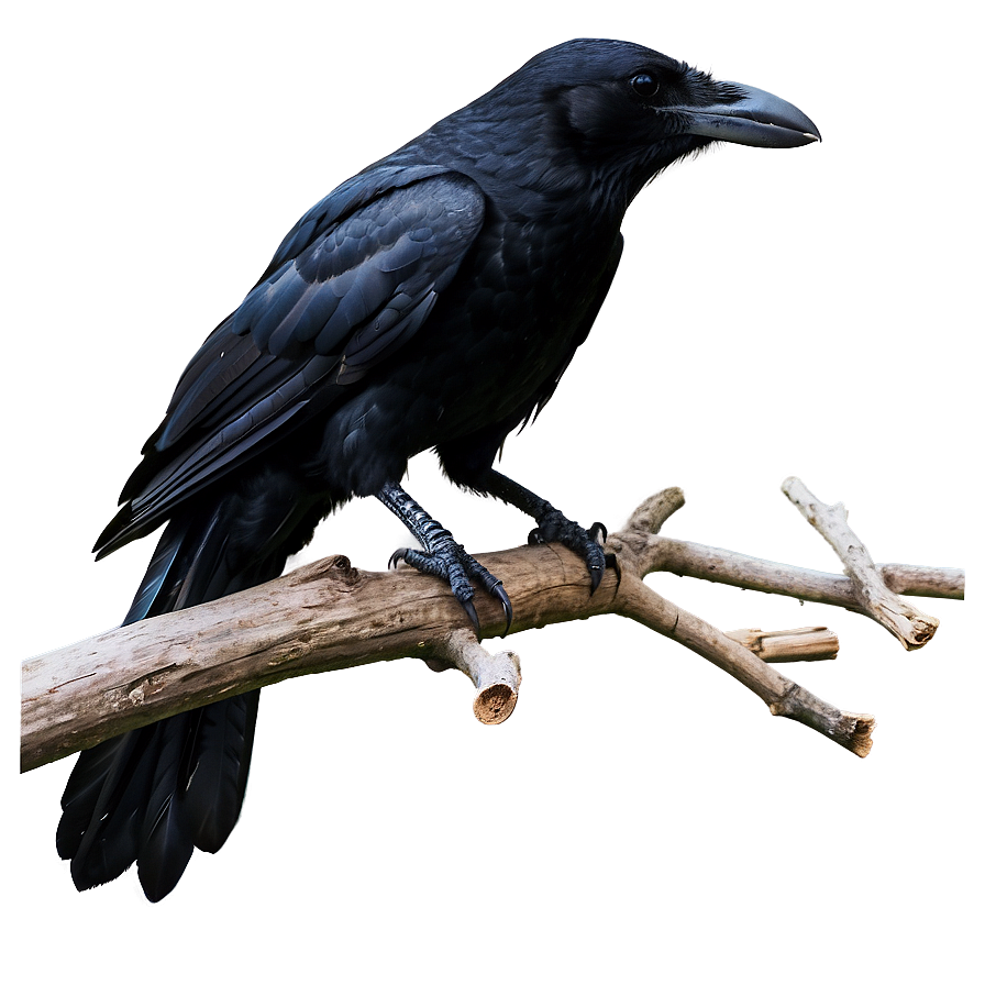 Crow On Tree Top Png Hba PNG image