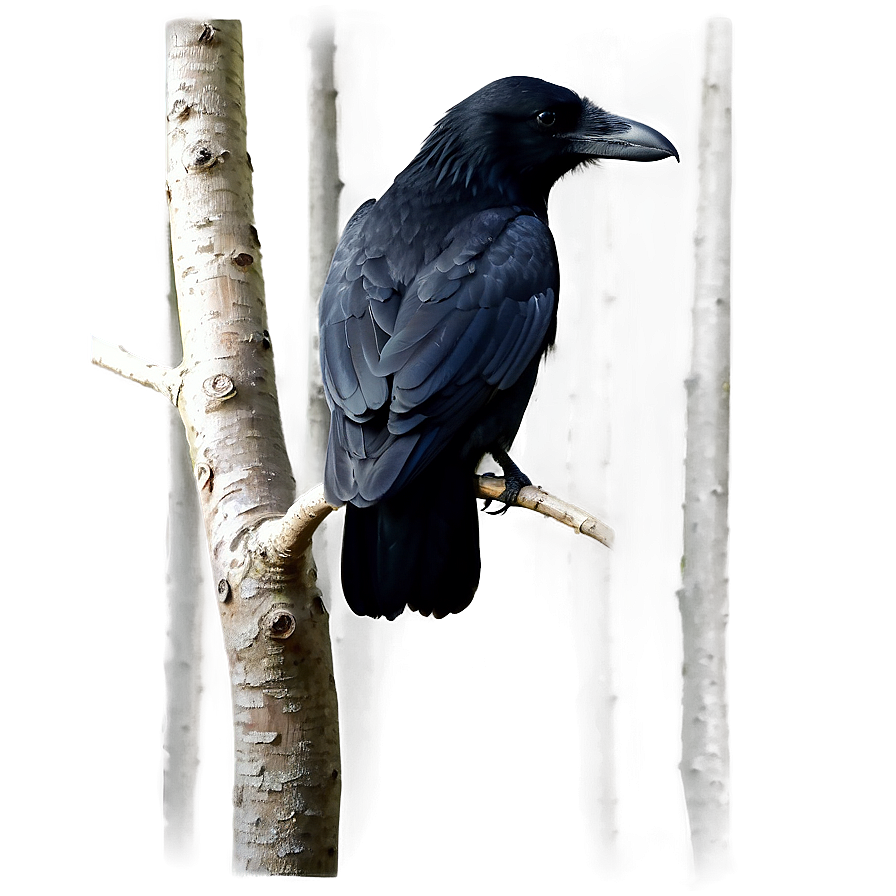 Crow On Tree Top Png Rxl2 PNG image