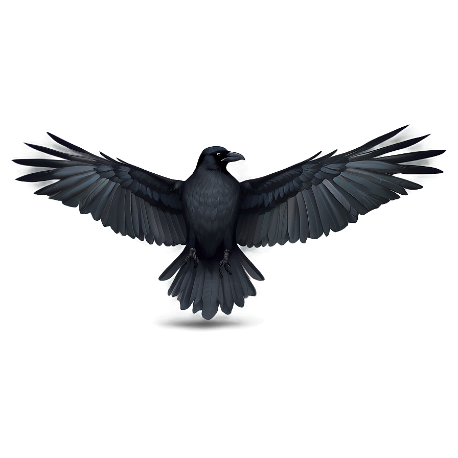 Crow Wings Spread Png Hls18 PNG image