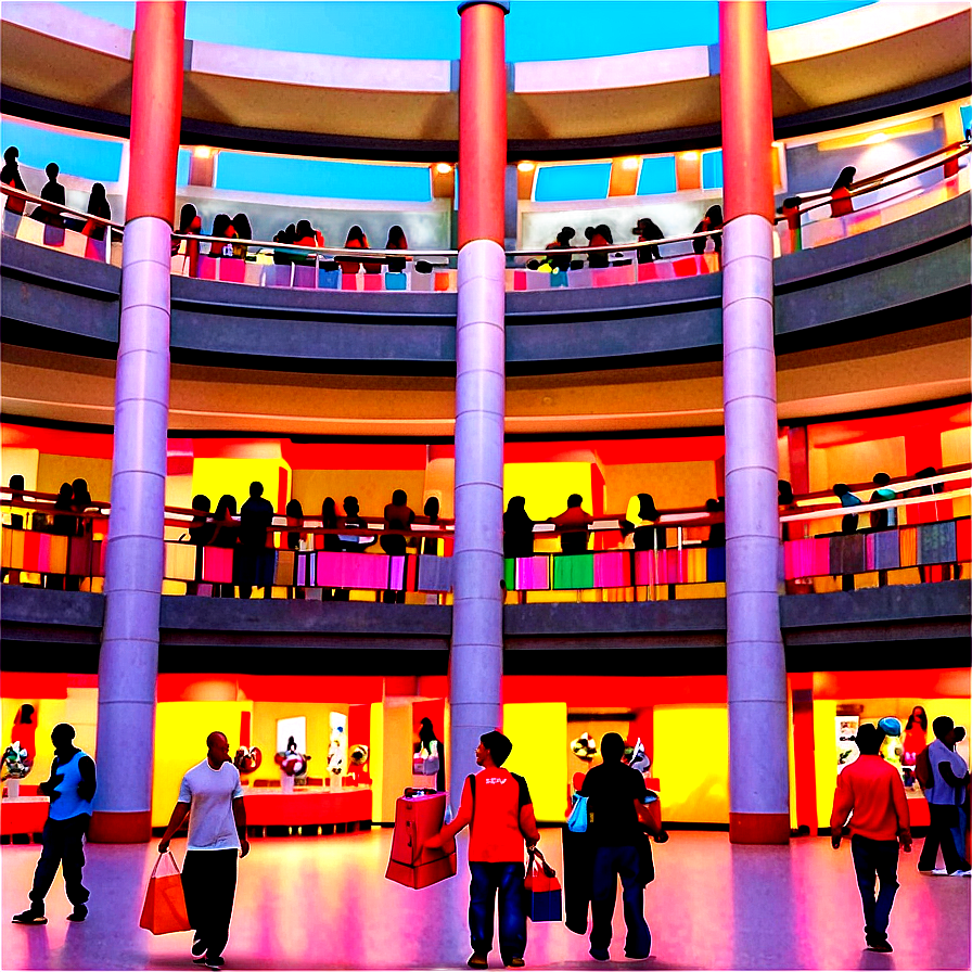 Crowded Shopping Mall Png Oul87 PNG image