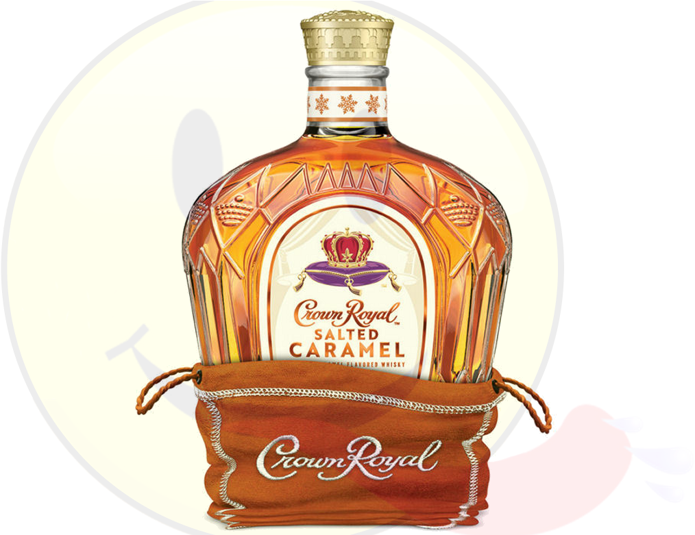 Crown Royal Salted Caramel Whisky Bottle PNG image