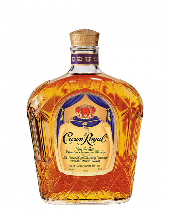 Crown Royal Whisky Bottle PNG image